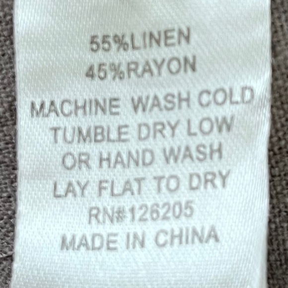 JUST LIVING Linen Rayon Dress Medium - Picture 9 of 9